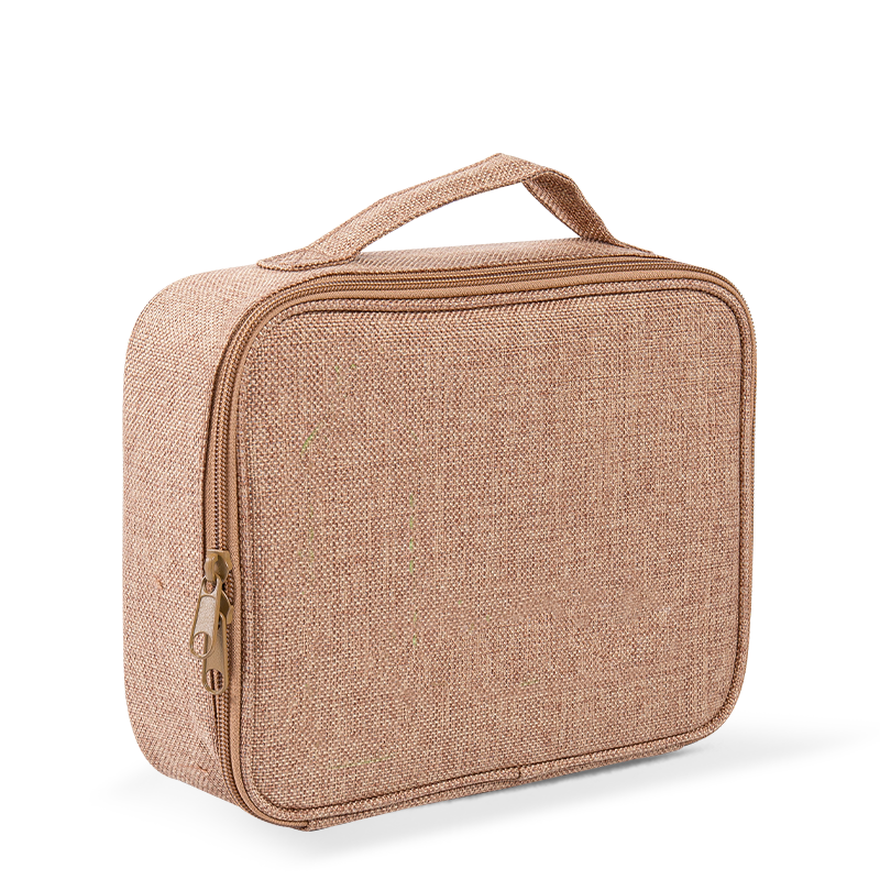 Bolsa de maquillaje de viaje, caja de almacenamiento de maquillaje de tocador y maquillaje de damas, bolsa de almacenamiento tipo colgante