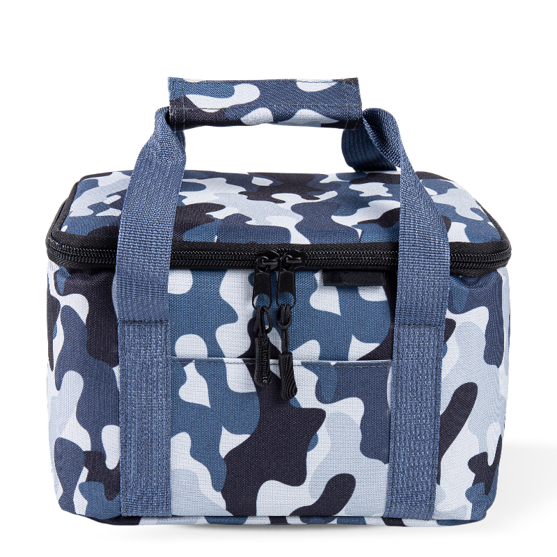 Camuflage azul marino azul cafetera bolso