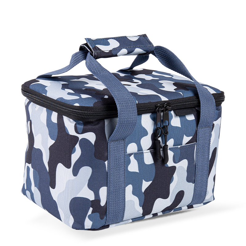 Camuflage azul marino azul cafetera bolso