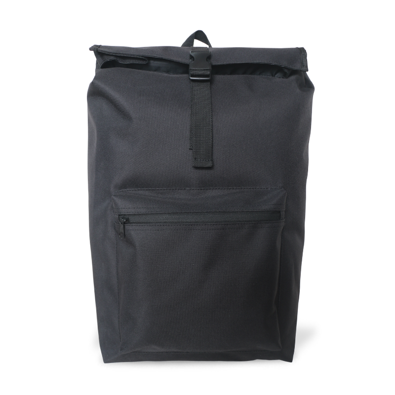 Mochilas para computadoras portátiles para hombres y mujeres de 15.6 pulgadas con tapa enrollada impermeable, apertura amplia, adecuada para ciclismo escolar, viajes de ocio
