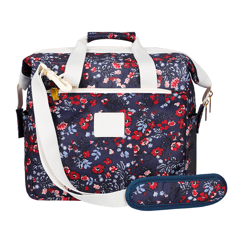Aislamiento de bolsa térmica portátil para almuerzo Tela Oxford y poliéster Impresión personalizada al por mayor para mujer Aislamiento de bolsa para congelador Oxford grande, impermeable y portátil Aislamiento de bolsa para almuerzo