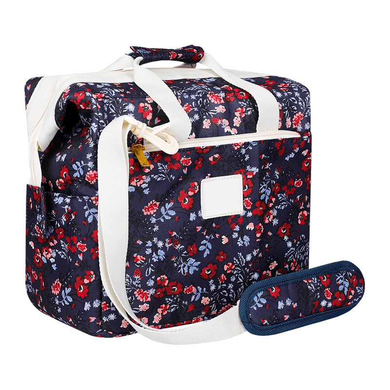 Aislamiento de bolsa térmica portátil para almuerzo Tela Oxford y poliéster Impresión personalizada al por mayor para mujer Aislamiento de bolsa para congelador Oxford grande, impermeable y portátil Aislamiento de bolsa para almuerzo