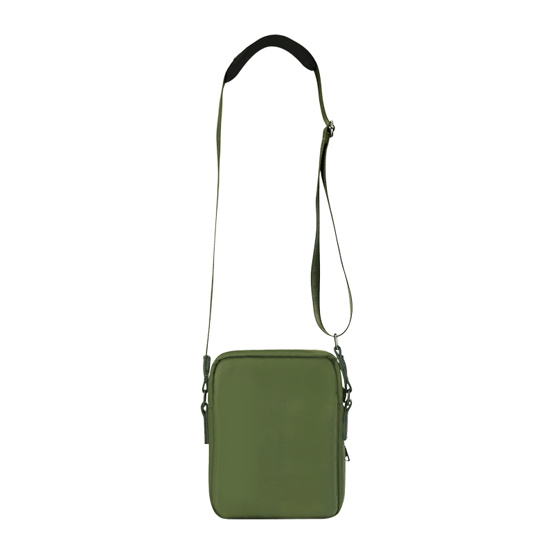 Bolso retro con logotipo personalizado, cremallera, bolso de hombro de cuero PU para hombre