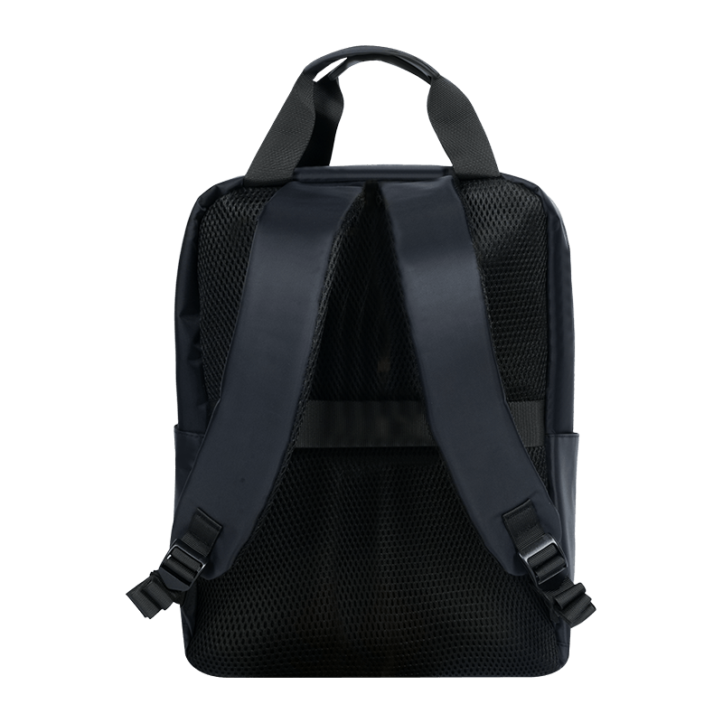 Mochila portátil impermeable con logotipo personalizado de moda multifuncional, correa para el hombro transpirable, forro de poliuretano, sello de cremallera