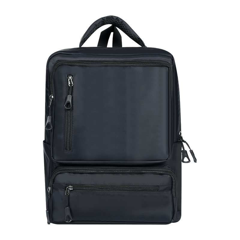 Mochila portátil impermeable con logotipo personalizado de moda multifuncional, correa para el hombro transpirable, forro de poliuretano, sello de cremallera