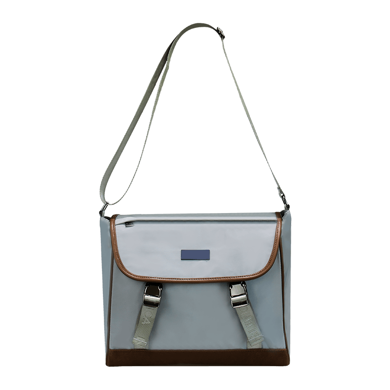 Bolso bandolera de cuero, mochila bandolera de viaje impermeable, bolso bandolera de un solo hombro para montar al aire libre