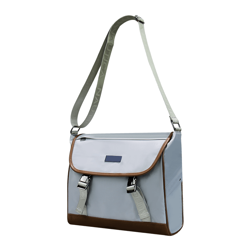Bolso bandolera de cuero, mochila bandolera de viaje impermeable, bolso bandolera de un solo hombro para montar al aire libre