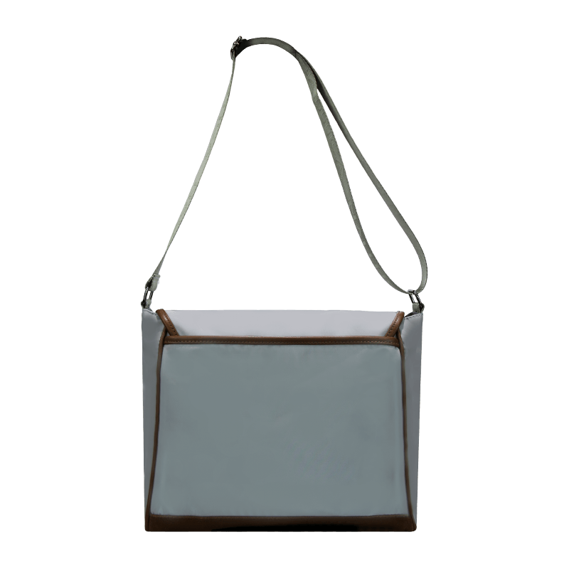 Bolso bandolera de cuero, mochila bandolera de viaje impermeable, bolso bandolera de un solo hombro para montar al aire libre