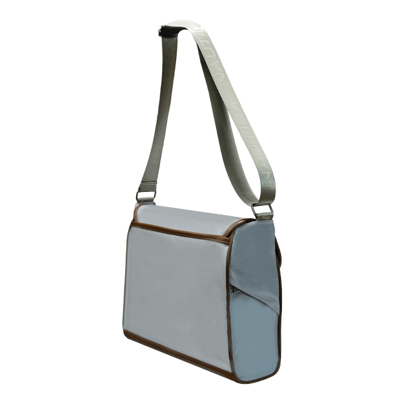 Bolso bandolera de cuero, mochila bandolera de viaje impermeable, bolso bandolera de un solo hombro para montar al aire libre