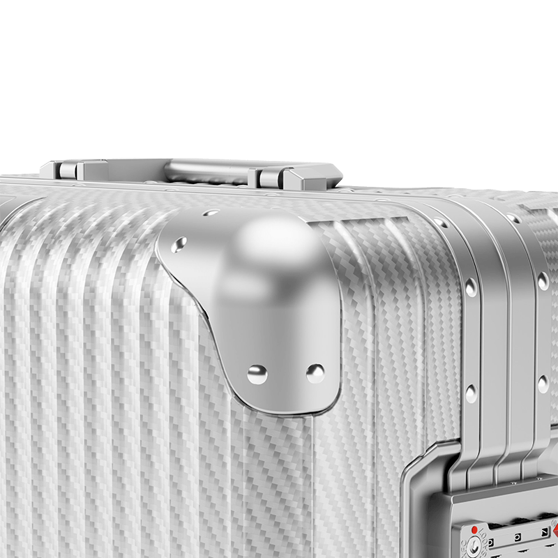 Equipaje de aleación de aluminio y magnesio con ruedas universales y cerradura de combinación, maleta de viaje de gran capacidad